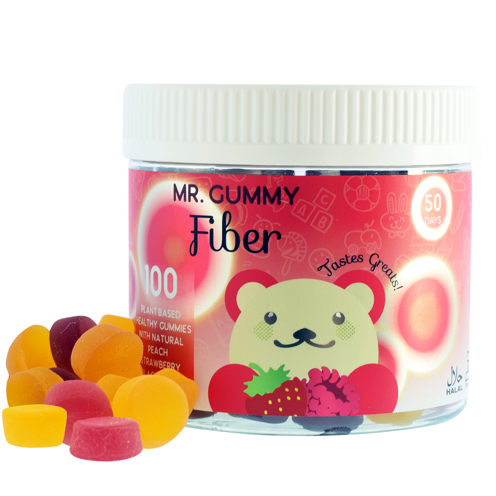 KIDS FIBER MIX (PEACH, STRAWBERRY & BLACKBERRY) 100 CT