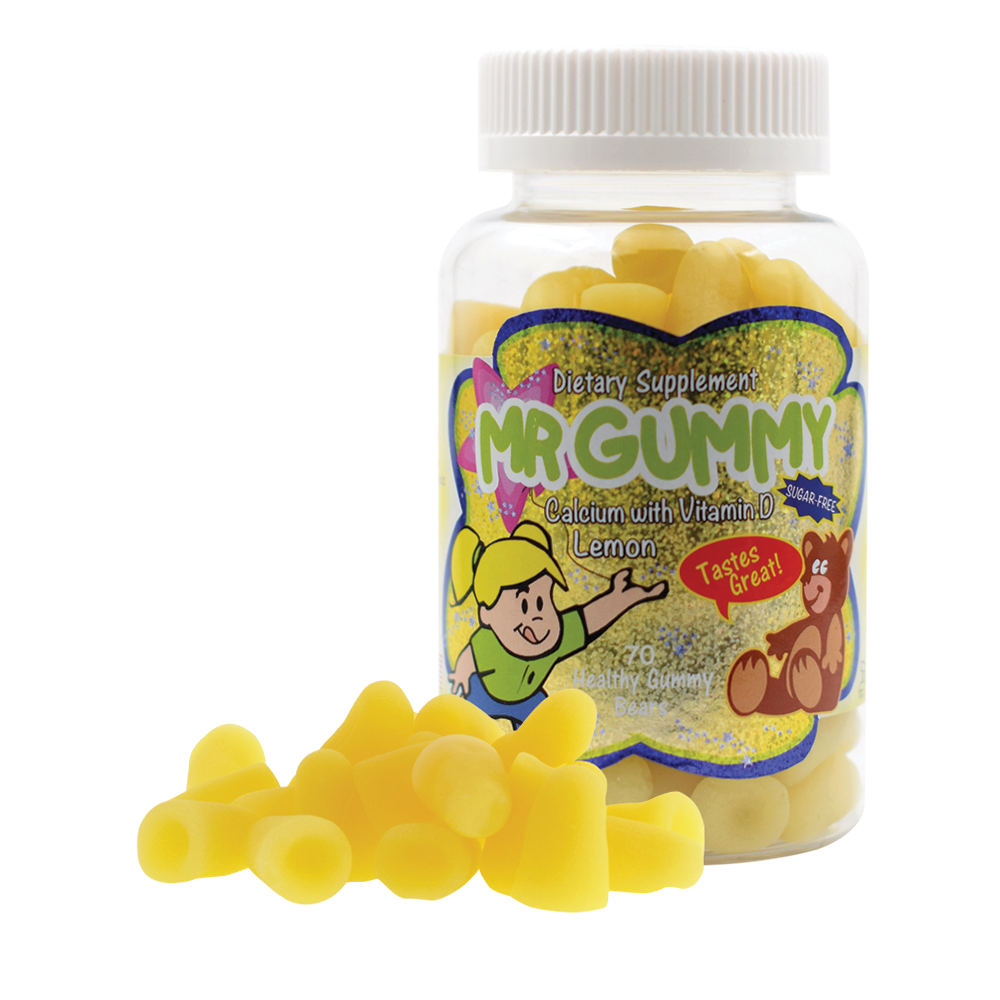 KIDS SUGAR FREE CALCIUM WITH VITAMIN D3 (LEMON) 70 CT