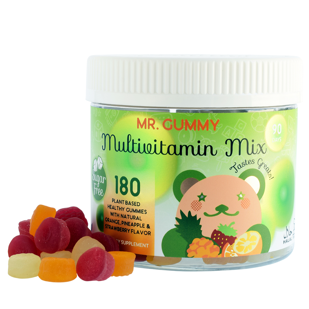 KIDS SUGAR FREE MULTIVITAMIN MIX (PINEAPPLE, STRAWBERRY & ORANGE) 180 CT