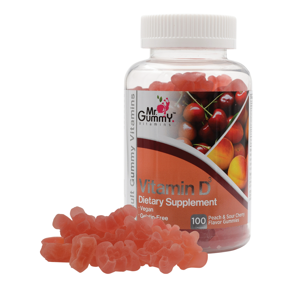 VITAMIN D3 (PEACH & SOUR CHERRY) 100 CT